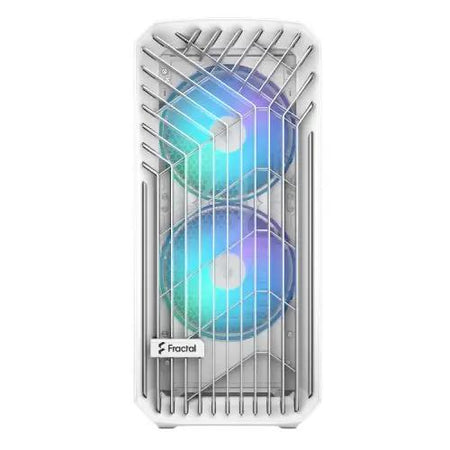 Fractal Design Torrent (White RGB TG) Gaming Case w/ Clear Glass Window, E-ATX, 5 ARGB Fans, Fan Hub, RGB Strip on PSU Shroud, Front Grille, USB-C - X-Case UK T/A ROG
