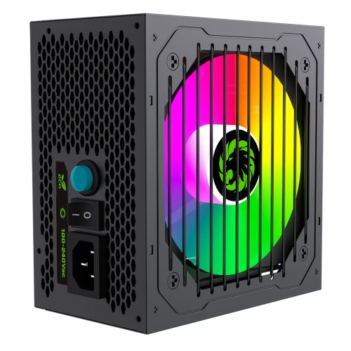 GameMax 700W VP-700W Black RGB PSU, Semi Modular, RGB Fan, 80+ Bronze, Eco Switch, Power Lead Not Included - Rusty Old Gamers