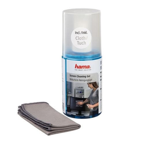 Hama Screen Cleaning Gel, 200ml, Microfibre Cloth Included - X-Case UK T/A ROG