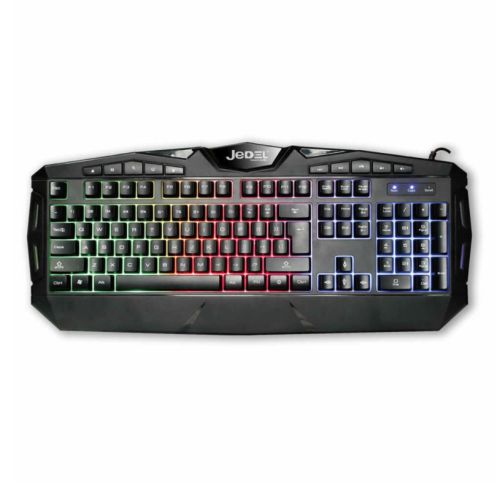 Jedel CP-04 Knights Templar Elite 4-in-1 Gaming Kit - Backlit RGB Keyboard, 1000 DPI RGB Mouse, 40mm Driver RGB Headset, XL Mouse Mat - X-Case UK T/A ROG