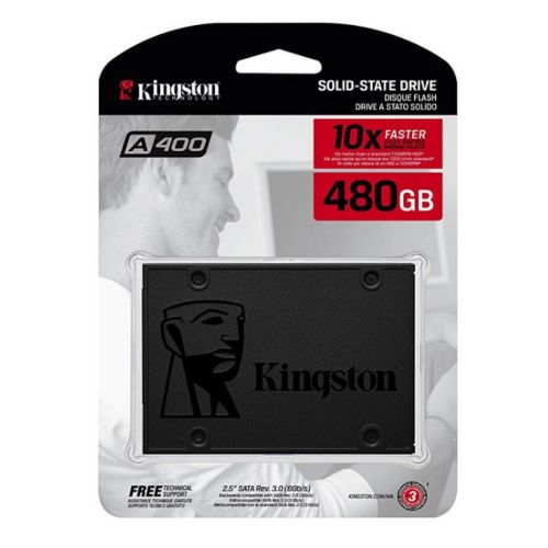 Kingston 480GB SSDNow A400 SSD, 2.5", SATA3, R/W 500/450 MB/s, 7mm - X-Case UK T/A ROG