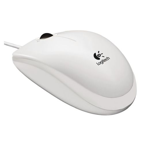 Logitech B100 Wired Optical Mouse, USB, 800 DPI, Ambidextrous, White, OEM - X-Case UK T/A ROG