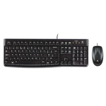 Logitech MK120 Wired Keyboard and Mouse Desktop Kit, USB, Low Profile - X-Case UK T/A ROG