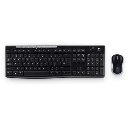 Logitech MK270 Wireless Keyboard and Mouse Desktop Kit, USB, Spill Resistant - X-Case UK T/A ROG