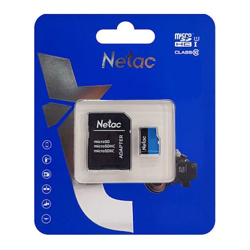 Netac P500 32GB MicroSDHC Card with SD Adapter, U1 Class 10, Up to 90MB/s - X-Case UK T/A ROG