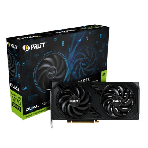 Palit RTX4070 SUPER DUAL, 12GB DDR6X, HDMI, 3 DP, 2475MHz Clock, RGB Lighting - X-Case UK T/A ROG