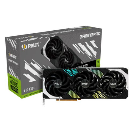 Palit RTX4080 SUPER GamingPro, PCIe4, 16GB DDR6X, HDMI, 3 DP, 2550MHz Clock, RGB Lighting - Rusty Old Gamers