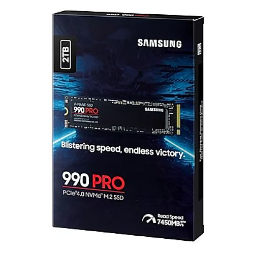 Samsung 2TB 990 PRO M.2 NVMe SSD, M.2 2280, PCIe 4.0, V-NAND, R/W 7450/6900 MB/s, 1400K/1550K IOPS - X-Case UK T/A ROG