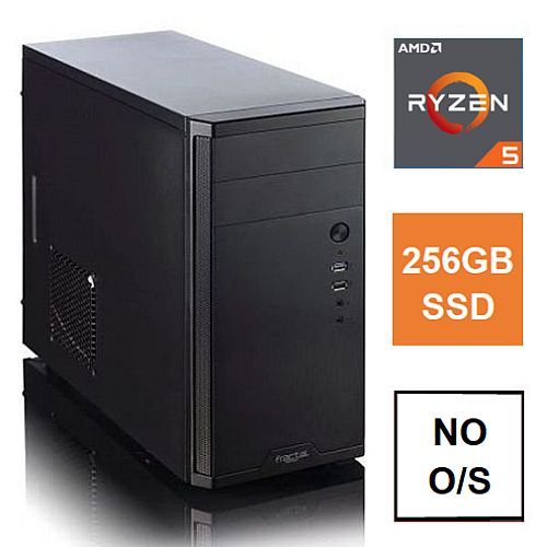 Spire MATX Tower PC, Fractal Core 1100 Case, Ryzen 5 4600G, 8GB 3200MHz, 256GB SSD, Bequiet 450W, No Optical, KB & Mouse, No Operating System - X-Case UK T/A ROG