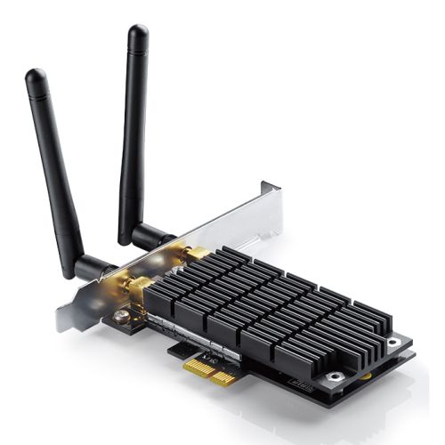 TP-LINK (Archer T6E) AC1300 (400+867) Wireless Dual Band PCI Express Adapter, 2 Antennas - X-Case UK T/A ROG
