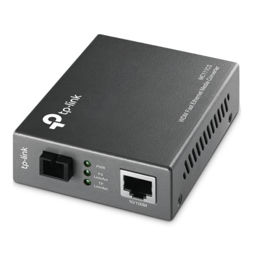 TP-LINK (MC111CS) Single-Mode SC Fiber WDM Media Converter, up to 20km, TX_1550nm, RX_1310nm - X-Case UK T/A ROG
