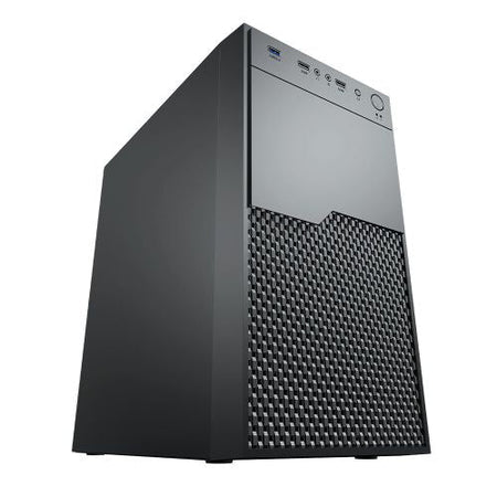 Vida Enterprise Black Office Case, Micro ATX, 12cm Fan, Mesh Front - X-Case UK T/A ROG