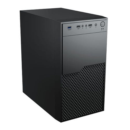 Vida Enterprise Black Office Case, Micro ATX, 12cm Fan, Mesh Front - X-Case UK T/A ROG