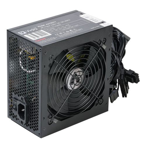 Vida Lite 750W ATX PSU, Fluid Dynamic Ultra-Quiet Fan, PCIe, Flat Black Cables, Power Lead Not Included - X-Case UK T/A ROG