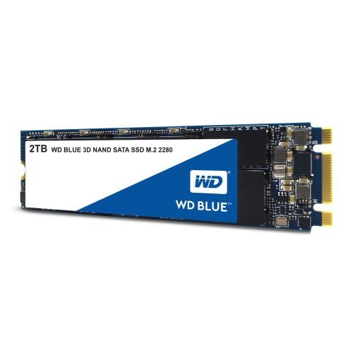 WD 2TB Blue M.2 SATA SSD, M.2 2280, SATA3, 3D NAND, R/W 560/530 MB/s, 95K/84K IOPS - X-Case UK T/A ROG